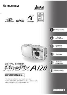 Fujifilm FinePix A120 manual. Camera Instructions.